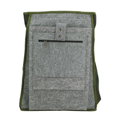 Cafe Backpack - Khaki & Beige