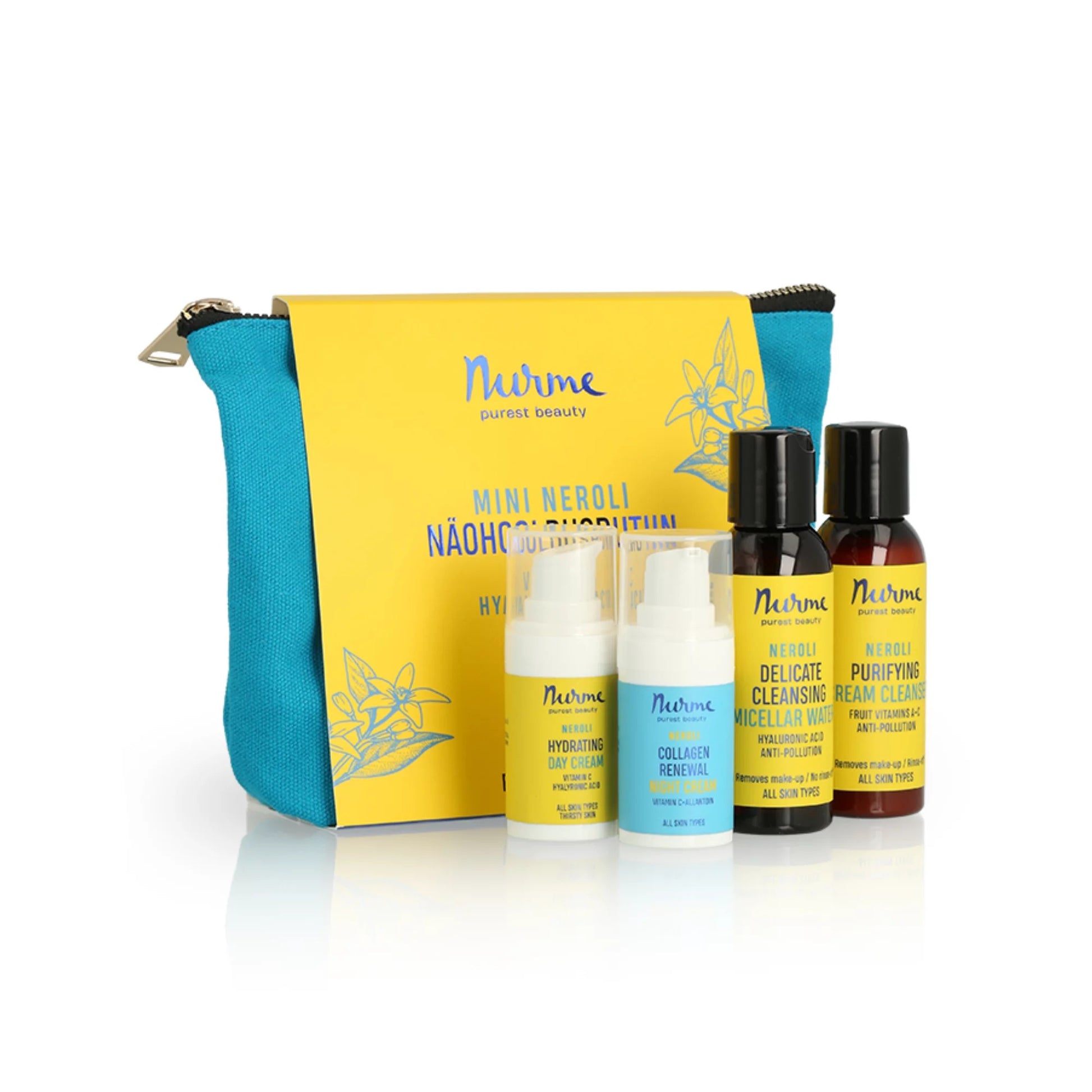 Mini Face Care Routine Gift Set in a Cosmetic Bag